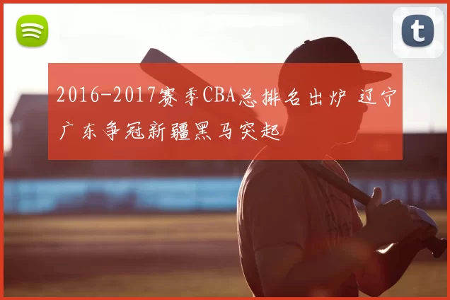2016-2017赛季CBA总排名出炉 辽宁广东争冠新疆黑马突起